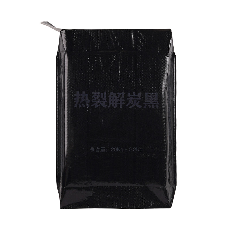 Black Woven Printed Packaging Valve Bag